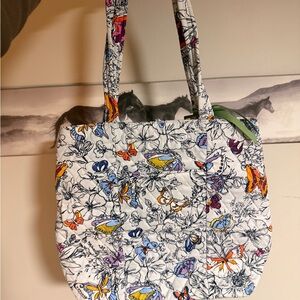 Vera Bradley Multicolor Floral Butterfly Tote